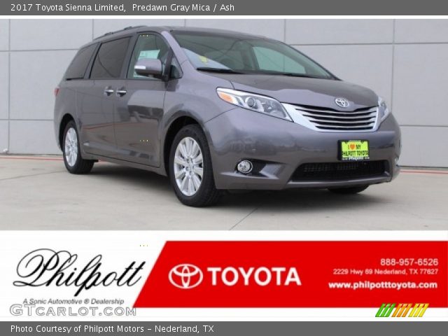 2017 Toyota Sienna Limited in Predawn Gray Mica