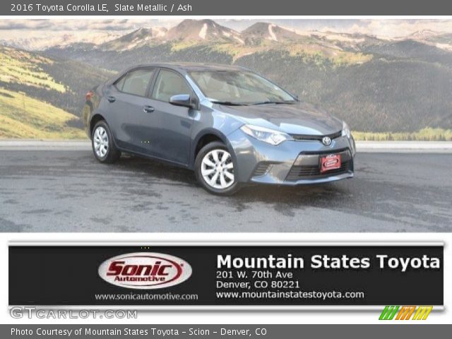 2016 Toyota Corolla LE in Slate Metallic