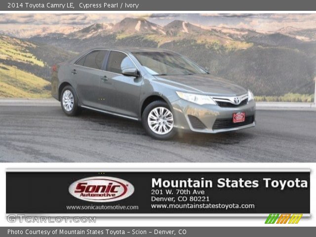 2014 Toyota Camry LE in Cypress Pearl