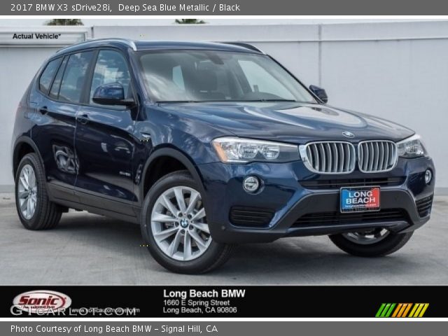 2017 BMW X3 sDrive28i in Deep Sea Blue Metallic
