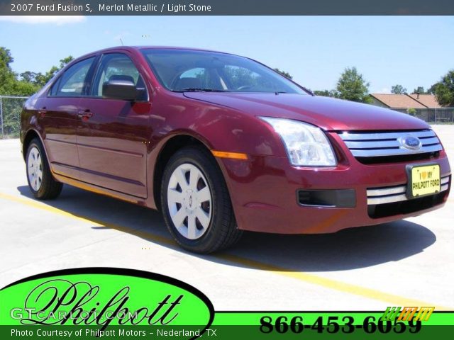 2007 Ford Fusion S in Merlot Metallic