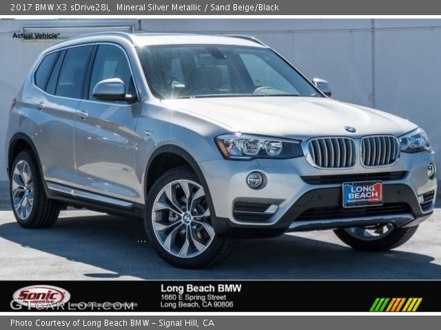 2017 BMW X3 sDrive28i in Mineral Silver Metallic