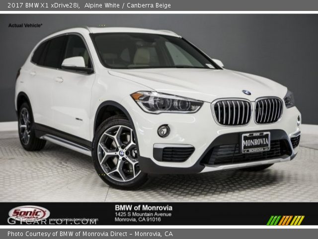 2017 BMW X1 xDrive28i in Alpine White