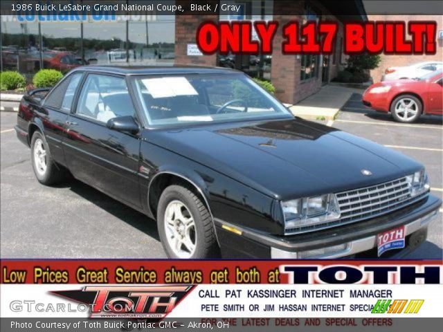 1986 Buick LeSabre Grand National Coupe in Black