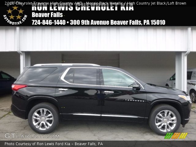 2018 Chevrolet Traverse High Country AWD in Mosaic Black Metallic