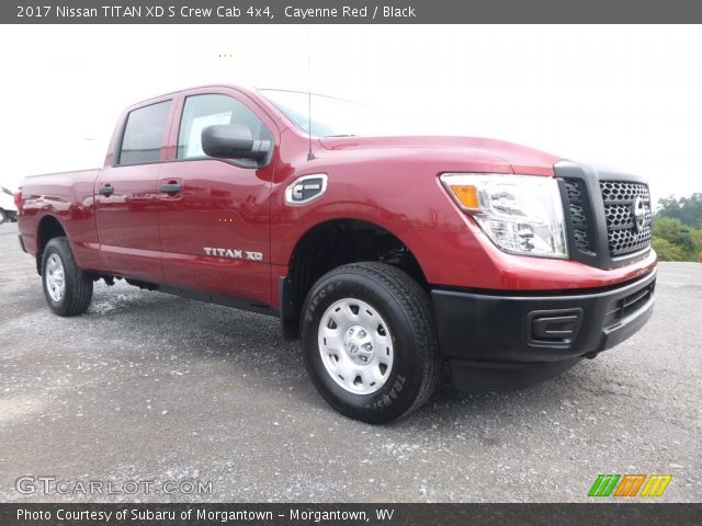 2017 Nissan TITAN XD S Crew Cab 4x4 in Cayenne Red