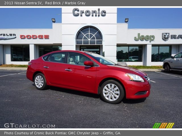 2013 Nissan Sentra SV in Red Brick