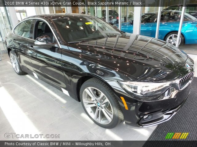 2018 BMW 4 Series 430i xDrive Gran Coupe in Black Sapphire Metallic