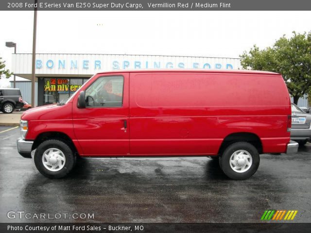 2008 Ford E Series Van E250 Super Duty Cargo in Vermillion Red