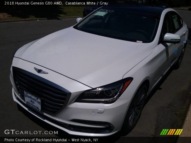 2018 Hyundai Genesis G80 AWD in Casablanca White