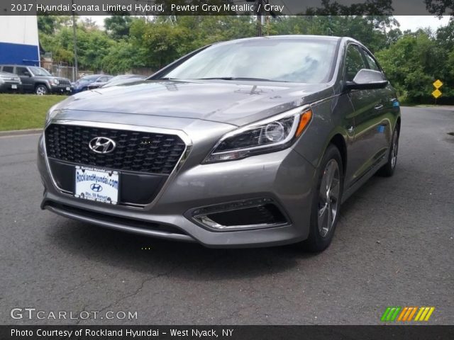 2017 Hyundai Sonata Limited Hybrid in Pewter Gray Metallic