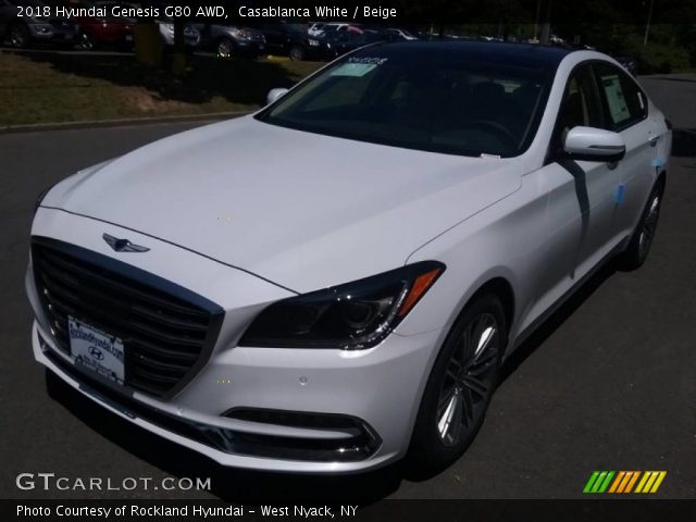 2018 Hyundai Genesis G80 AWD in Casablanca White