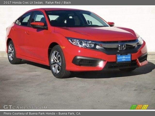 2017 Honda Civic LX Sedan in Rallye Red