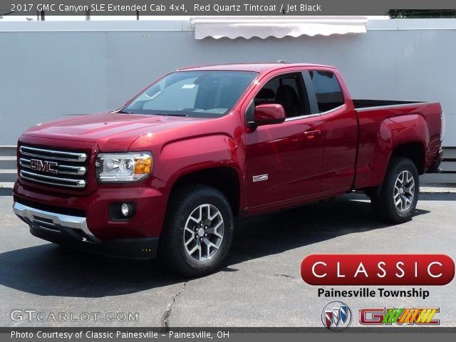 2017 GMC Canyon SLE Extended Cab 4x4 in Red Quartz Tintcoat