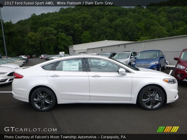 2017 Ford Fusion Sport AWD in White Platinum