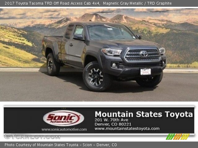 2017 Toyota Tacoma TRD Off Road Access Cab 4x4 in Magnetic Gray Metallic