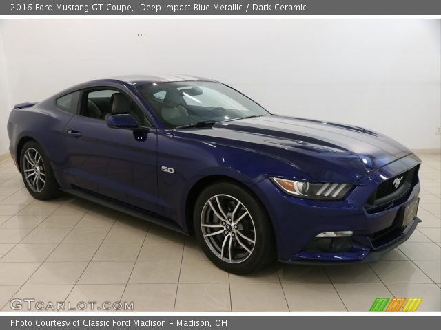 2016 Ford Mustang GT Coupe in Deep Impact Blue Metallic
