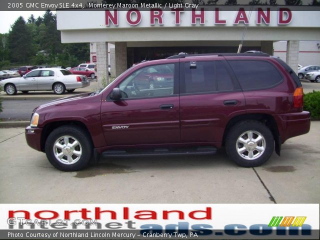 2005 GMC Envoy SLE 4x4 in Monterey Maroon Metallic