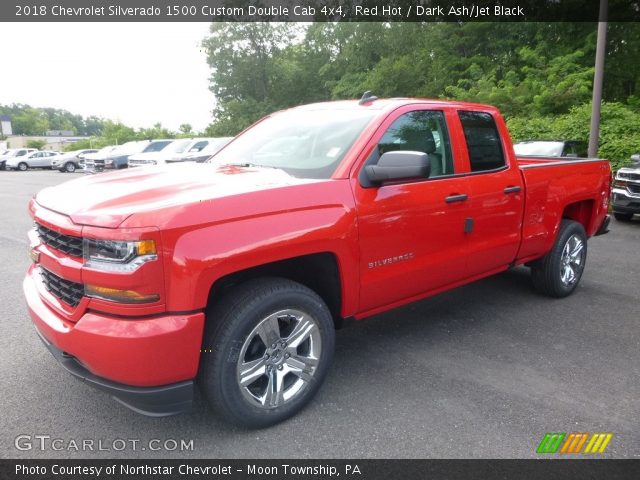2018 Chevrolet Silverado 1500 Custom Double Cab 4x4 in Red Hot