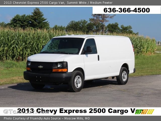 2013 Chevrolet Express 2500 Cargo Van in Summit White