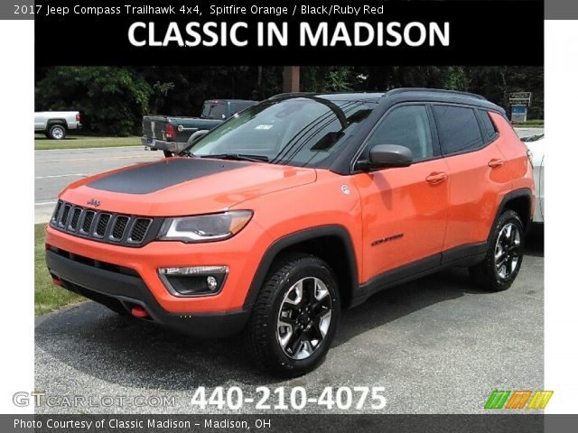 2017 Jeep Compass Trailhawk 4x4 in Spitfire Orange