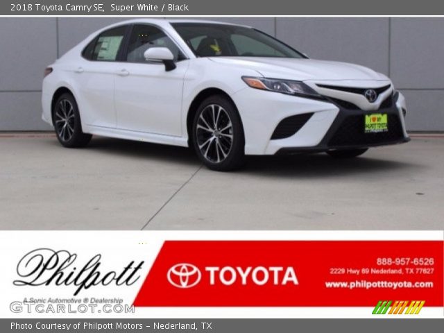 2018 Toyota Camry SE in Super White
