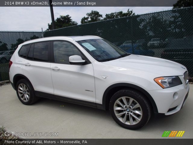 2014 BMW X3 xDrive28i in Alpine White