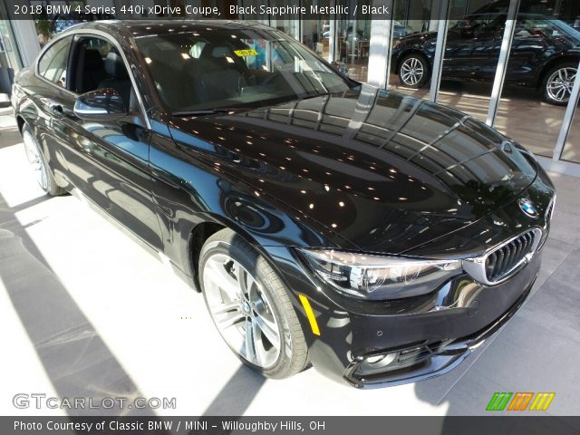 2018 BMW 4 Series 440i xDrive Coupe in Black Sapphire Metallic