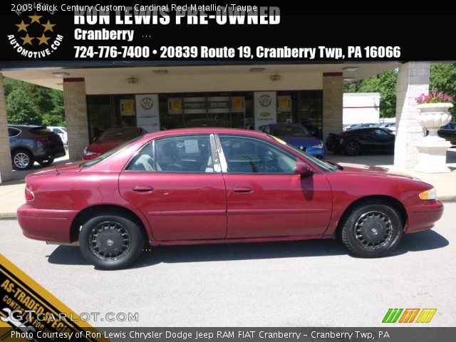 2003 Buick Century Custom in Cardinal Red Metallic