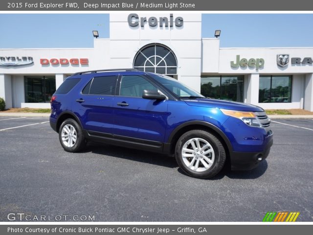 2015 Ford Explorer FWD in Deep Impact Blue