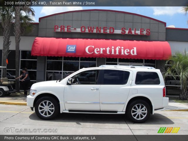 2008 Infiniti QX 56 4WD in Tuscan Pearl White