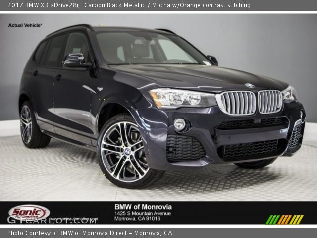 2017 BMW X3 xDrive28i in Carbon Black Metallic