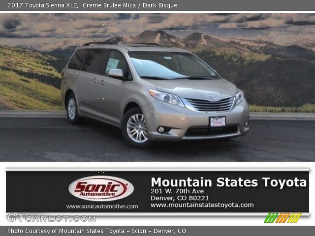 2017 Toyota Sienna XLE in Creme Brulee Mica