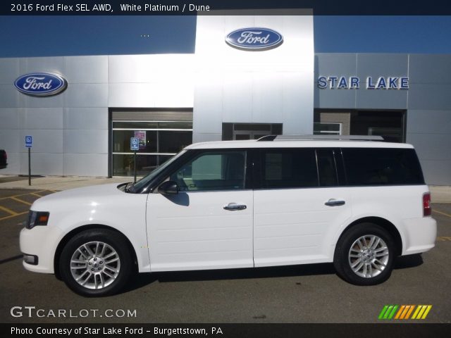 2016 Ford Flex SEL AWD in White Platinum