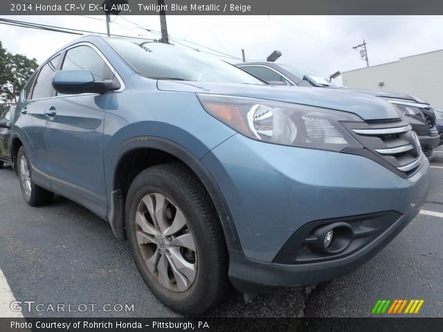 2014 Honda CR-V EX-L AWD in Twilight Blue Metallic