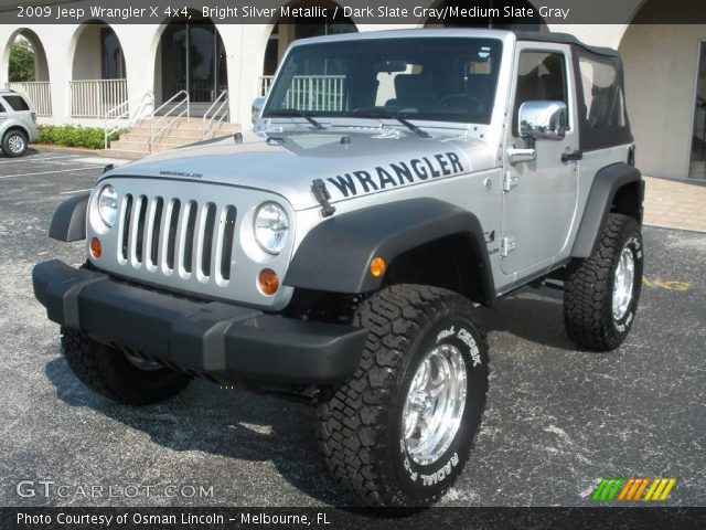 2009 Jeep Wrangler X 4x4 in Bright Silver Metallic