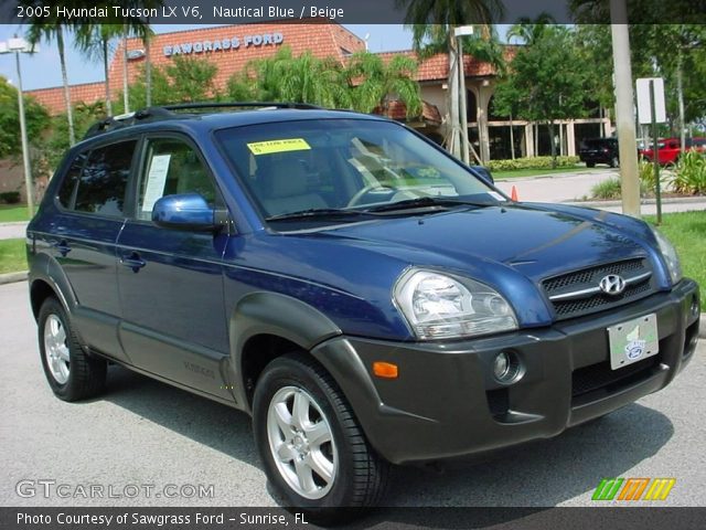 2005 Hyundai Tucson LX V6 in Nautical Blue