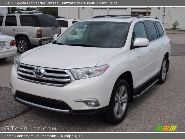 2013 Toyota Highlander Limited in Blizzard White Pearl