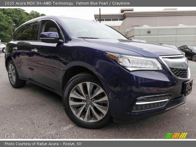 2015 Acura MDX SH-AWD Technology in Fathom Blue Pearl