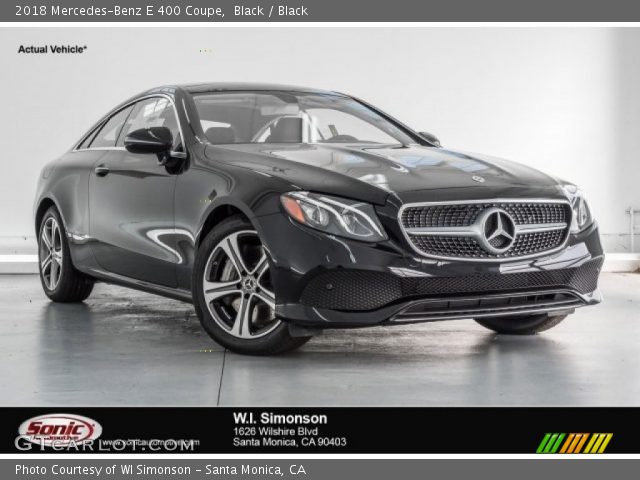 2018 Mercedes-Benz E 400 Coupe in Black