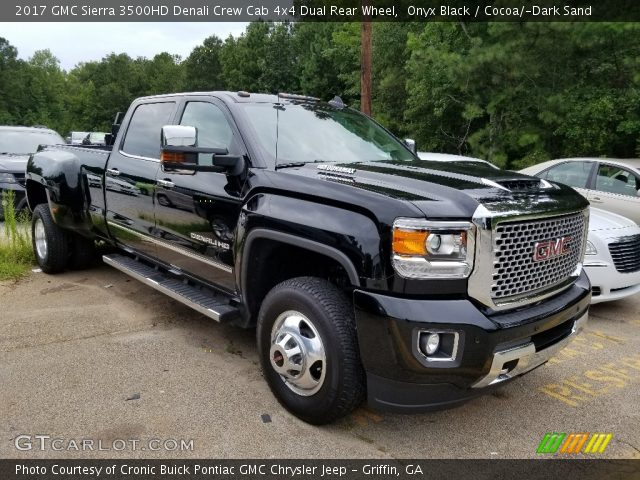 2017 GMC Sierra 3500HD Denali Crew Cab 4x4 Dual Rear Wheel in Onyx Black