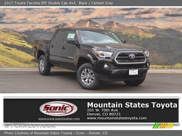 2017 Toyota Tacoma SR5 Double Cab 4x4 in Black