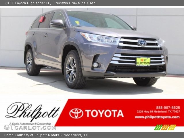 2017 Toyota Highlander LE in Predawn Gray Mica