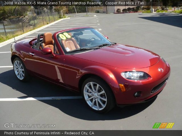 2008 Mazda MX-5 Miata Grand Touring Hardtop Roadster in Copper Red Mica