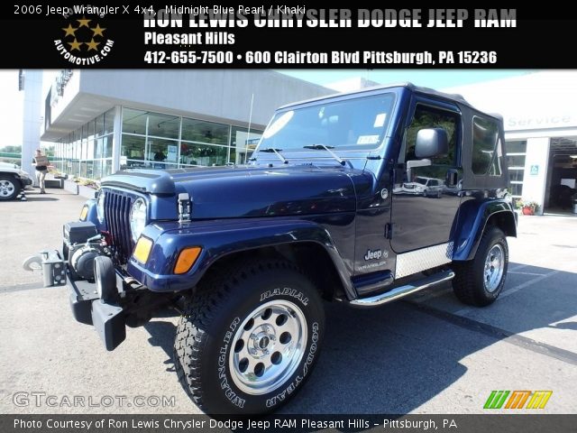 2006 Jeep Wrangler X 4x4 in Midnight Blue Pearl