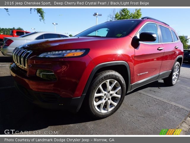 2016 Jeep Cherokee Sport in Deep Cherry Red Crystal Pearl