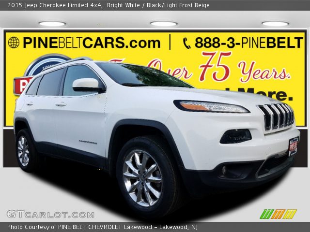 2015 Jeep Cherokee Limited 4x4 in Bright White