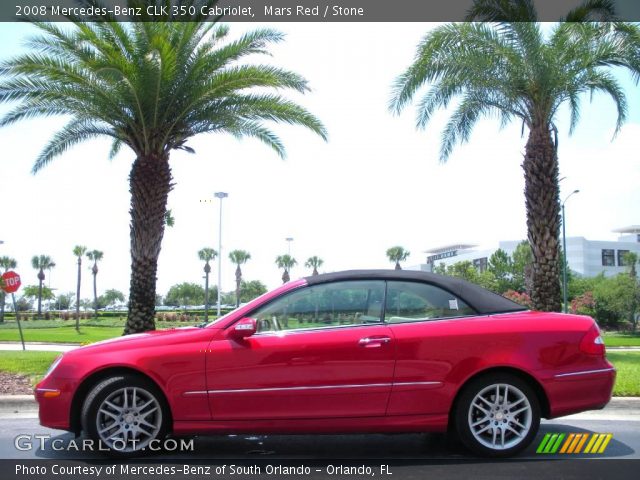 2008 Mercedes-Benz CLK 350 Cabriolet in Mars Red