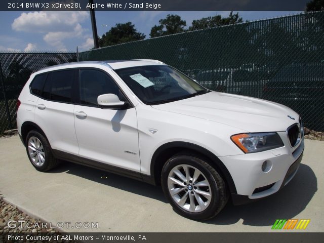 2014 BMW X3 xDrive28i in Alpine White
