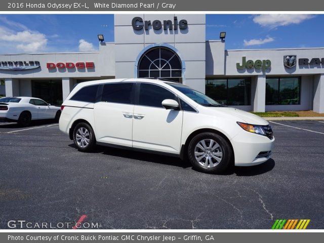 2016 Honda Odyssey EX-L in White Diamond Pearl